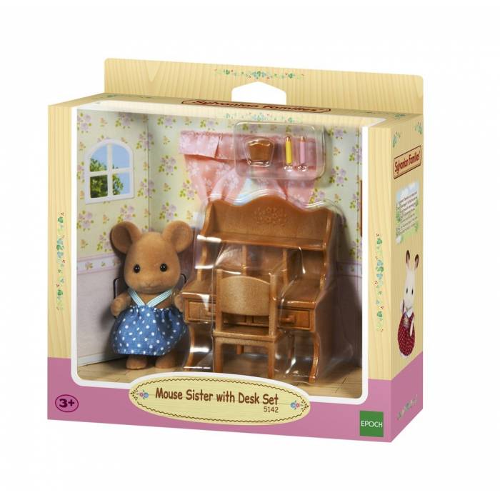 Mouse Sister with Desk Set