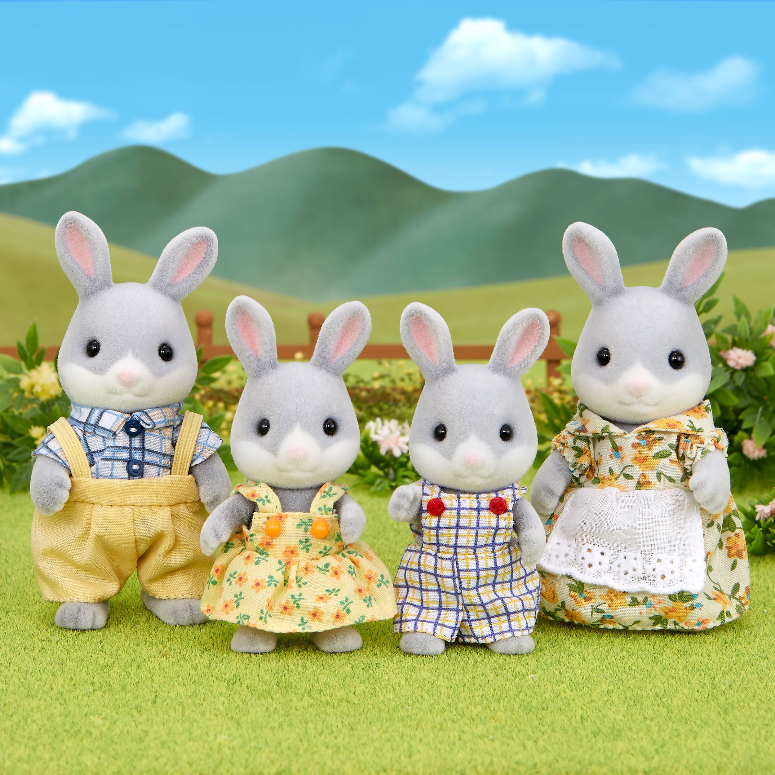 Cottontail Rabbit Family