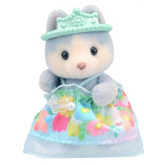 Flower Princess Dress with Husky Baby