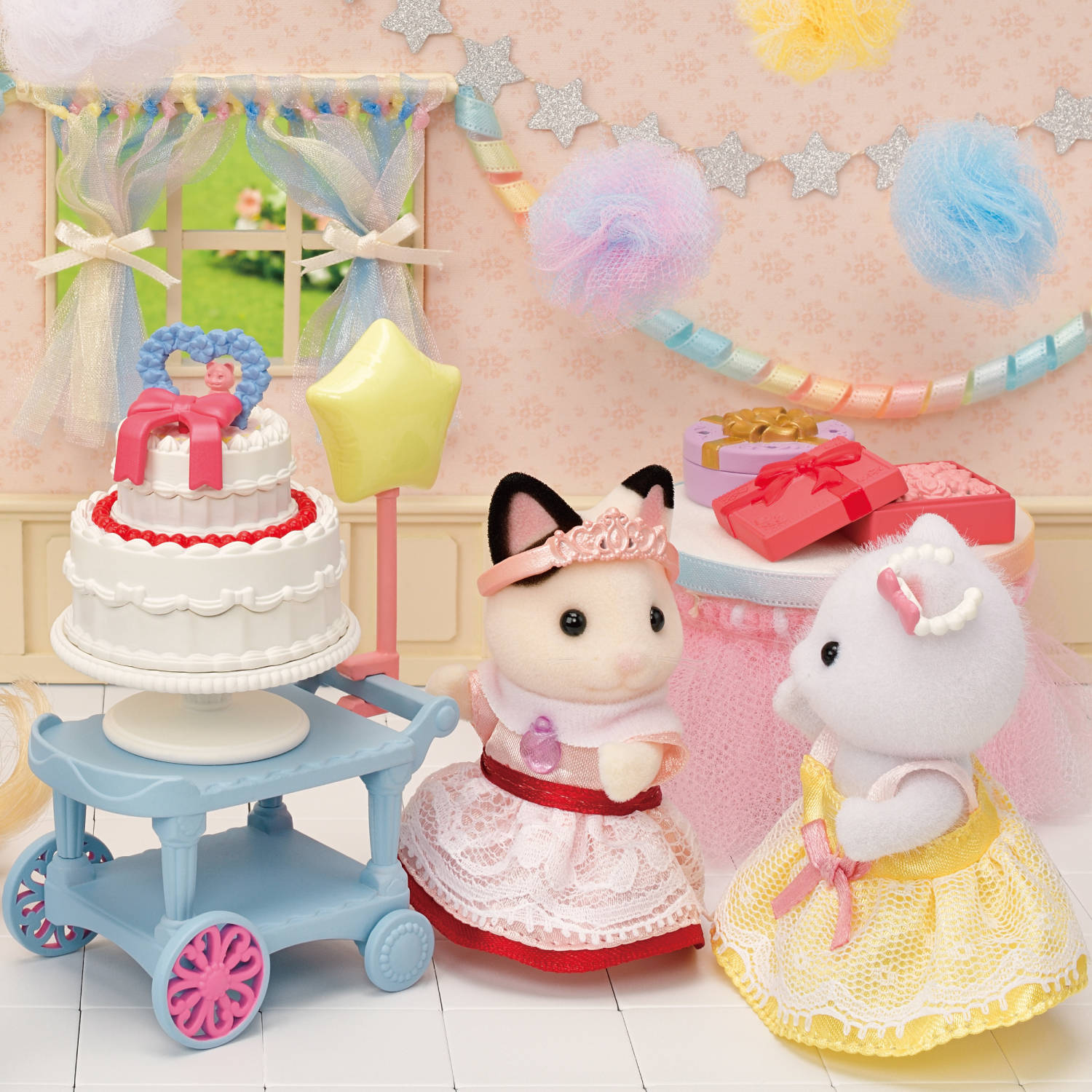 Party Time Playset -Tuxedo Cat Girl-
