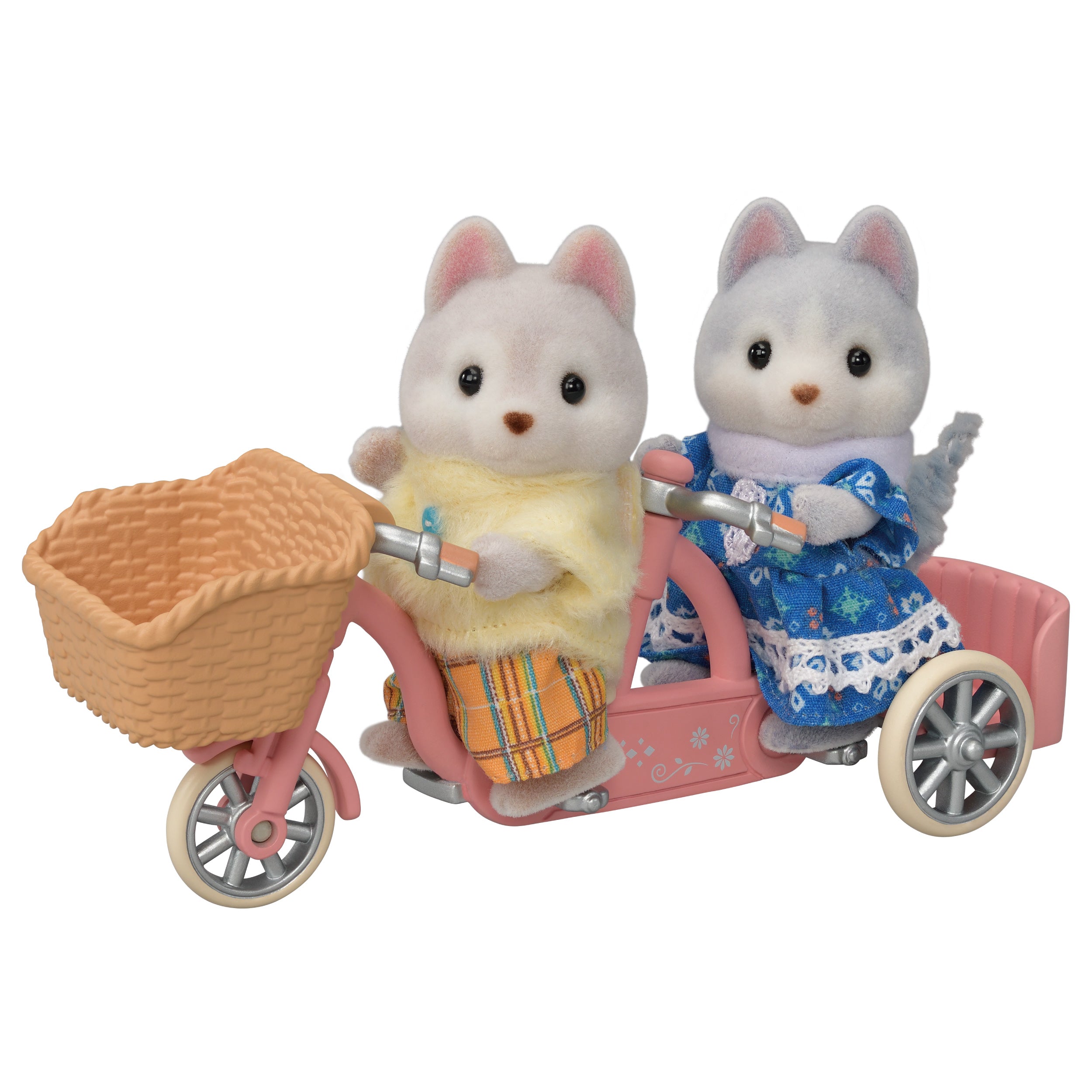Tandem Cycling Set -Husky Sister & Brother-