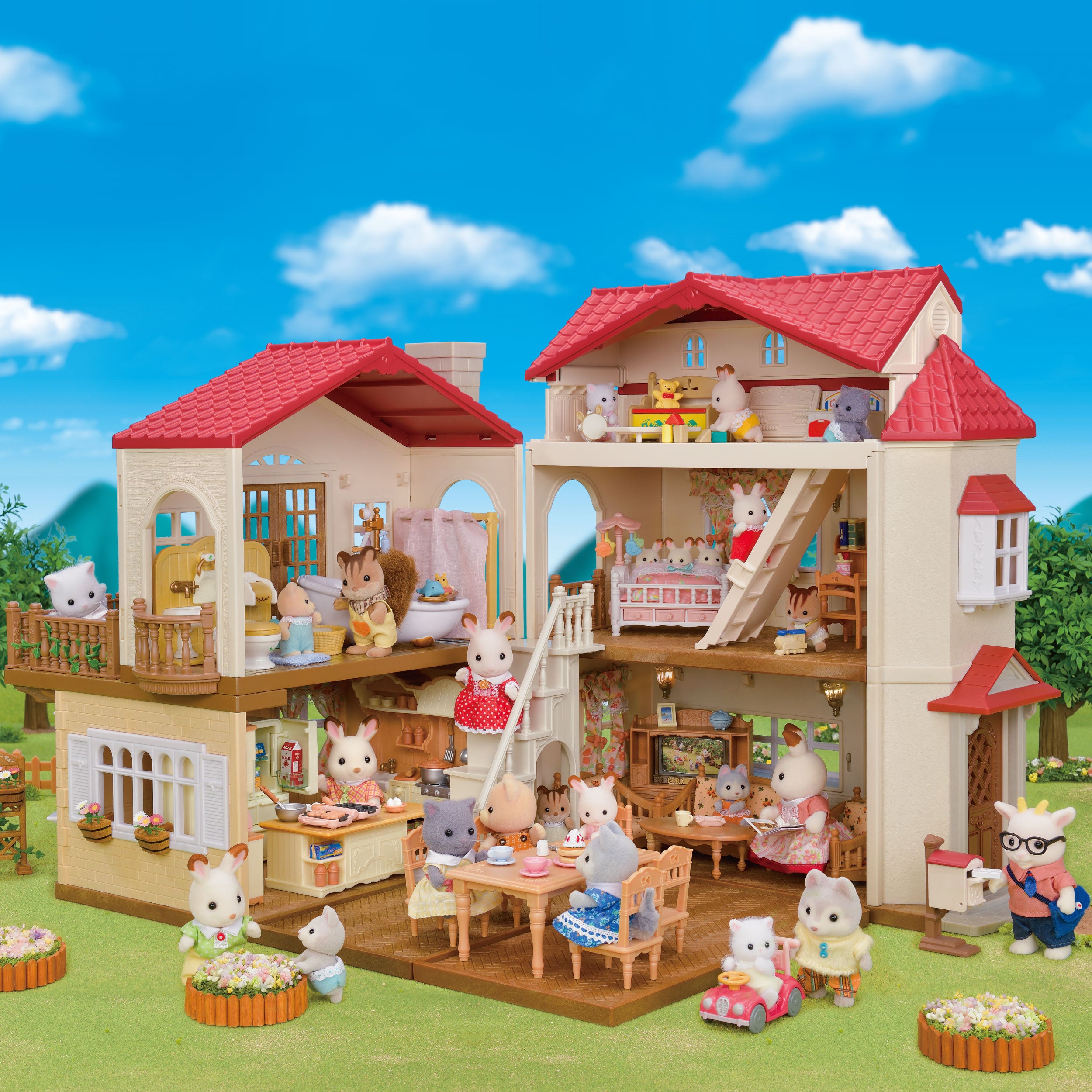 Red Roof Country Home -Secret Attic Playroom-