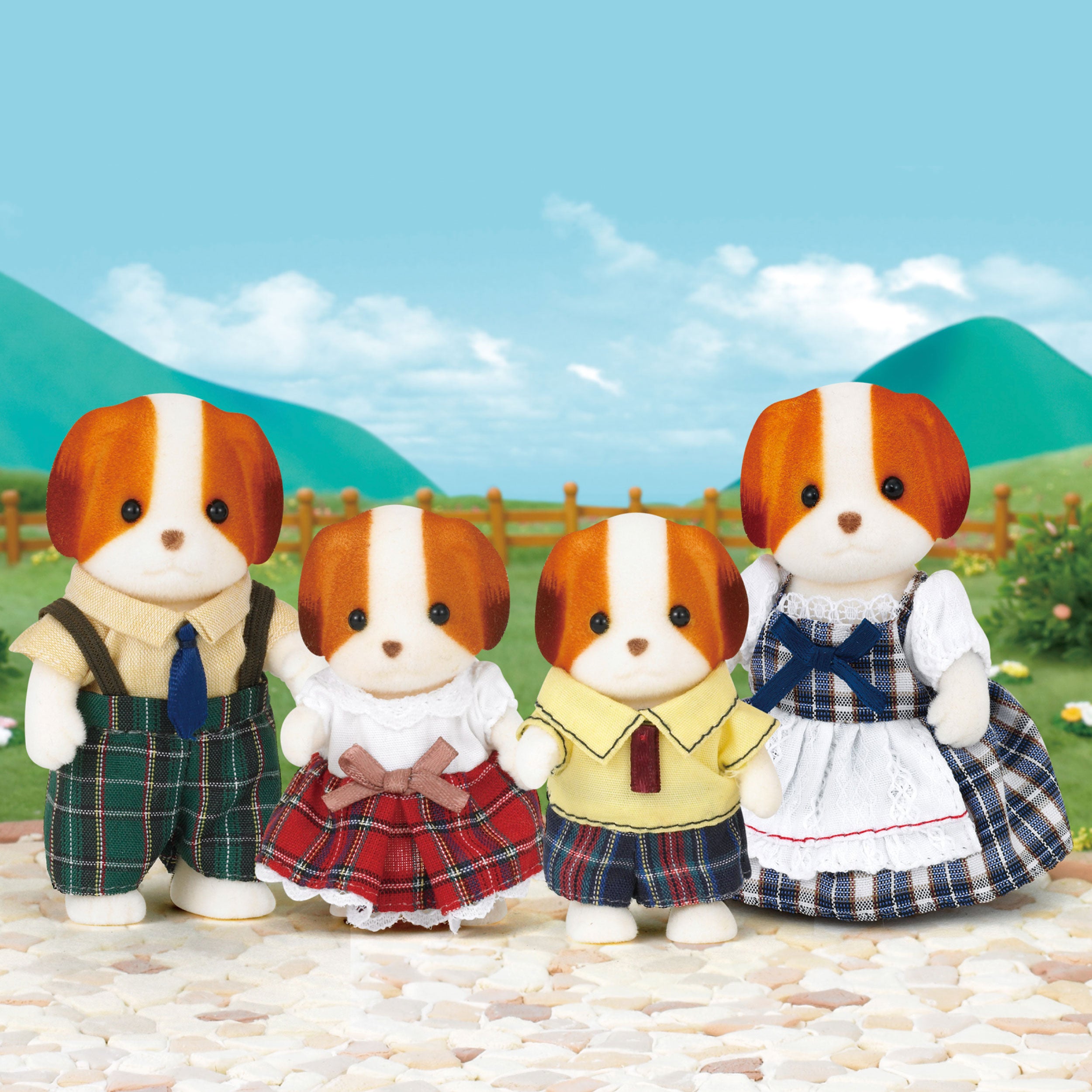 Chiffon Dog Family