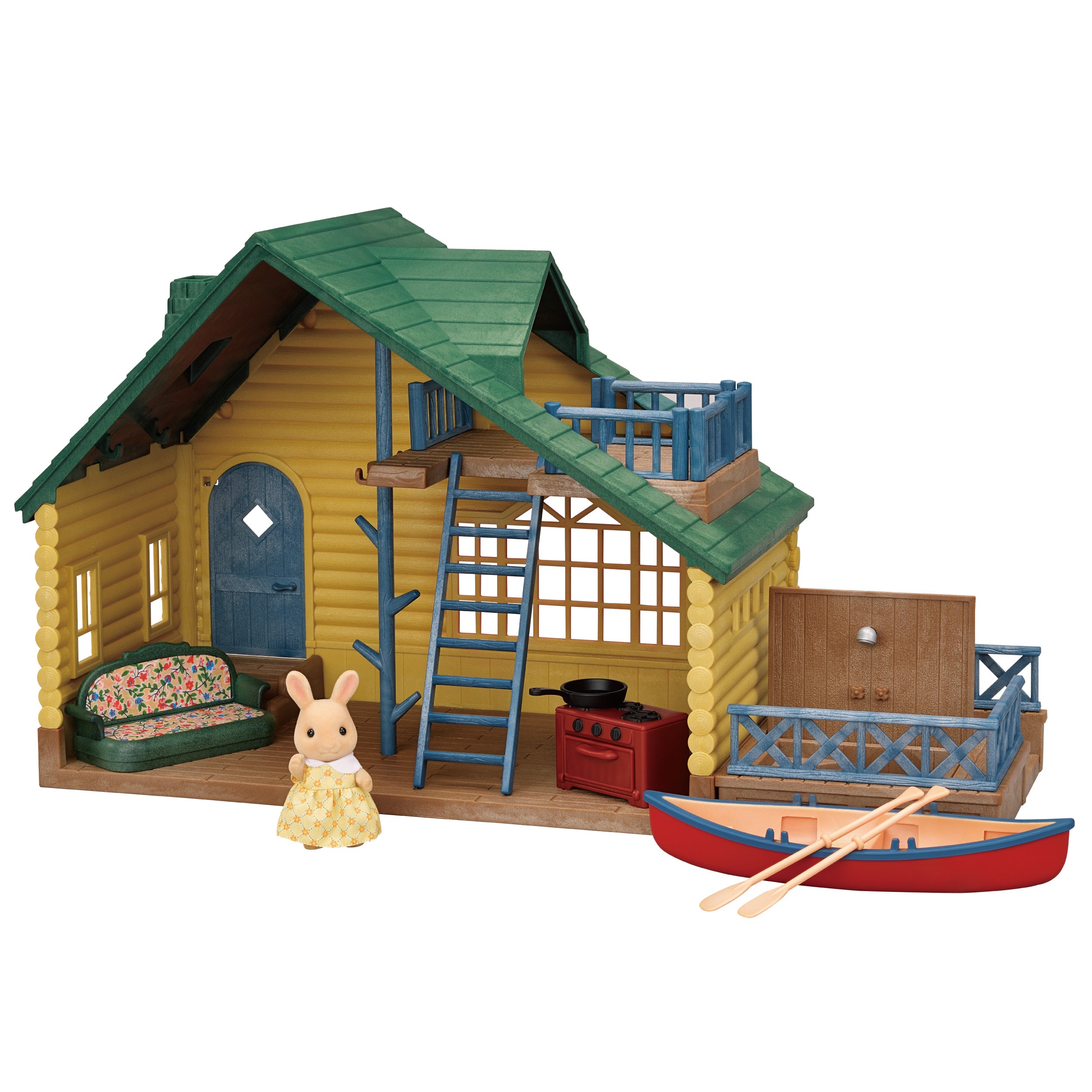 Log Cabin Gift Set (Green Roof)