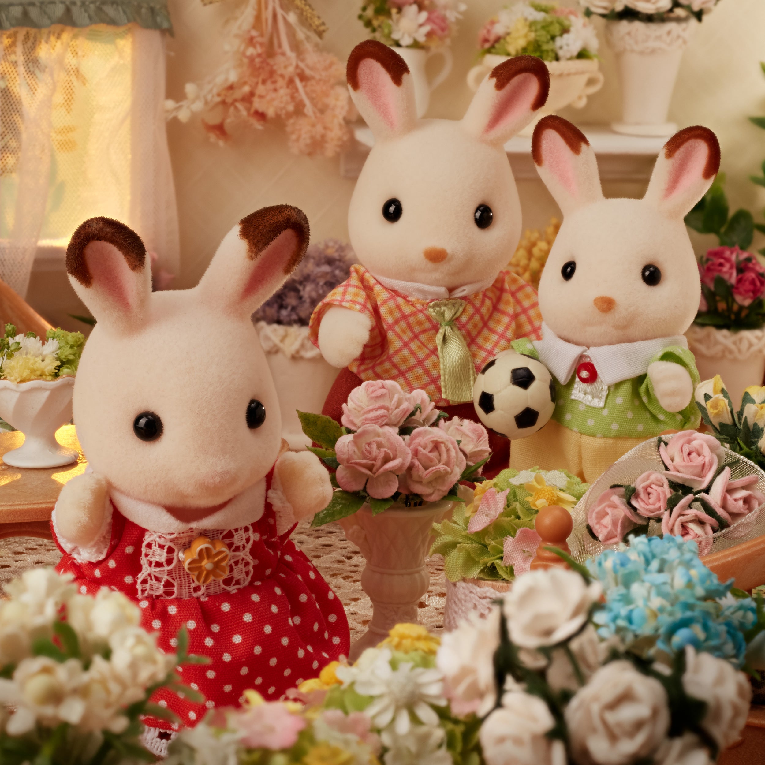 Chocolate Rabbit Family