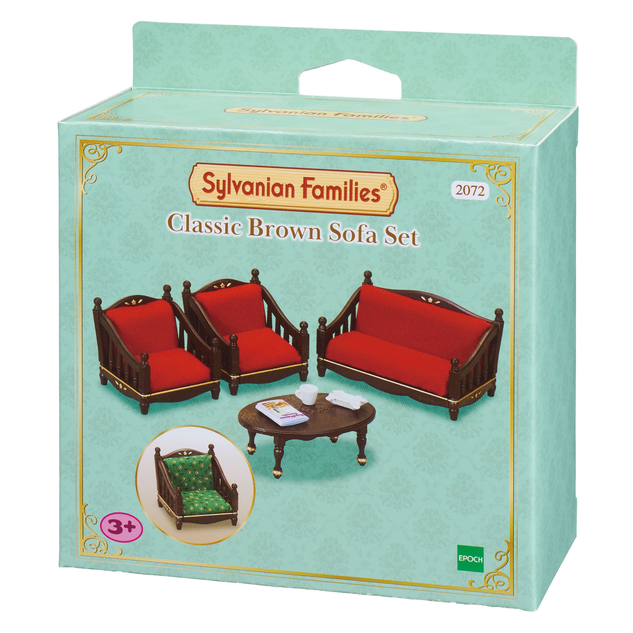 Classic Brown Sofa Set