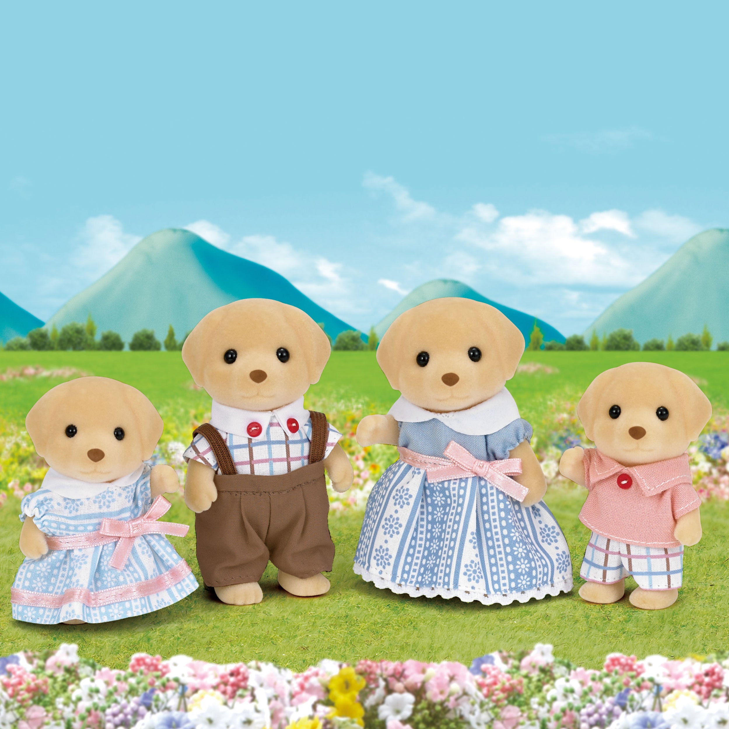 Yellow Labrador Family