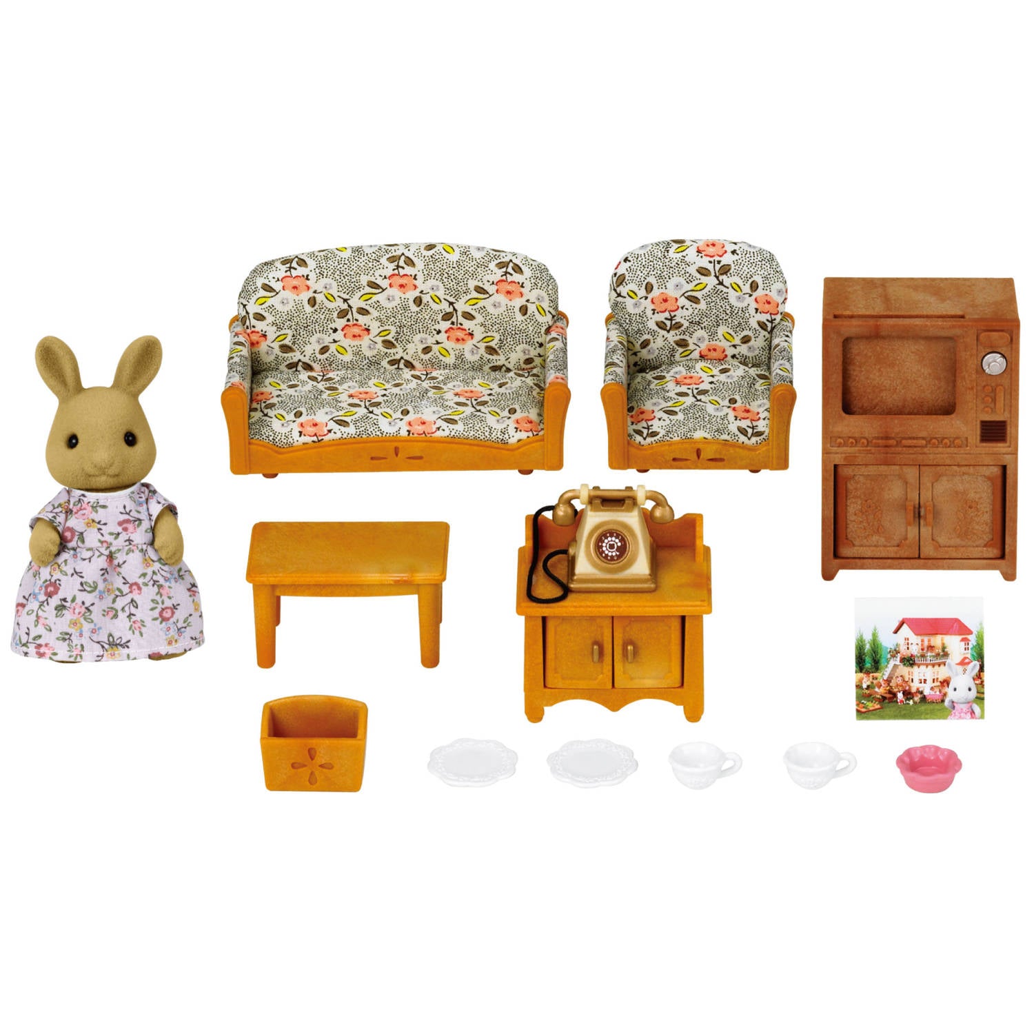 Country Living Room Set (with Rabbit Mother)