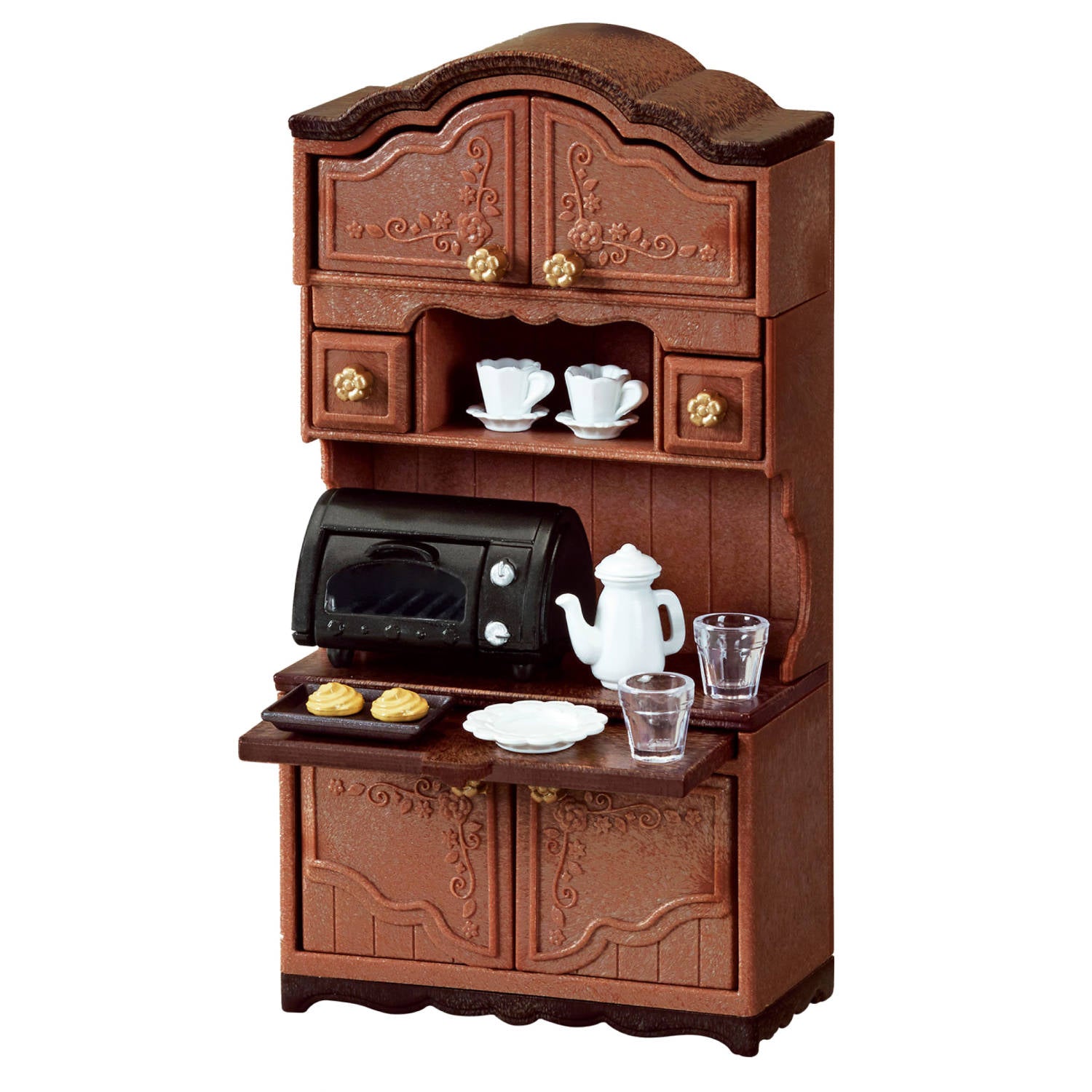 Classic Brown Cupboard Set