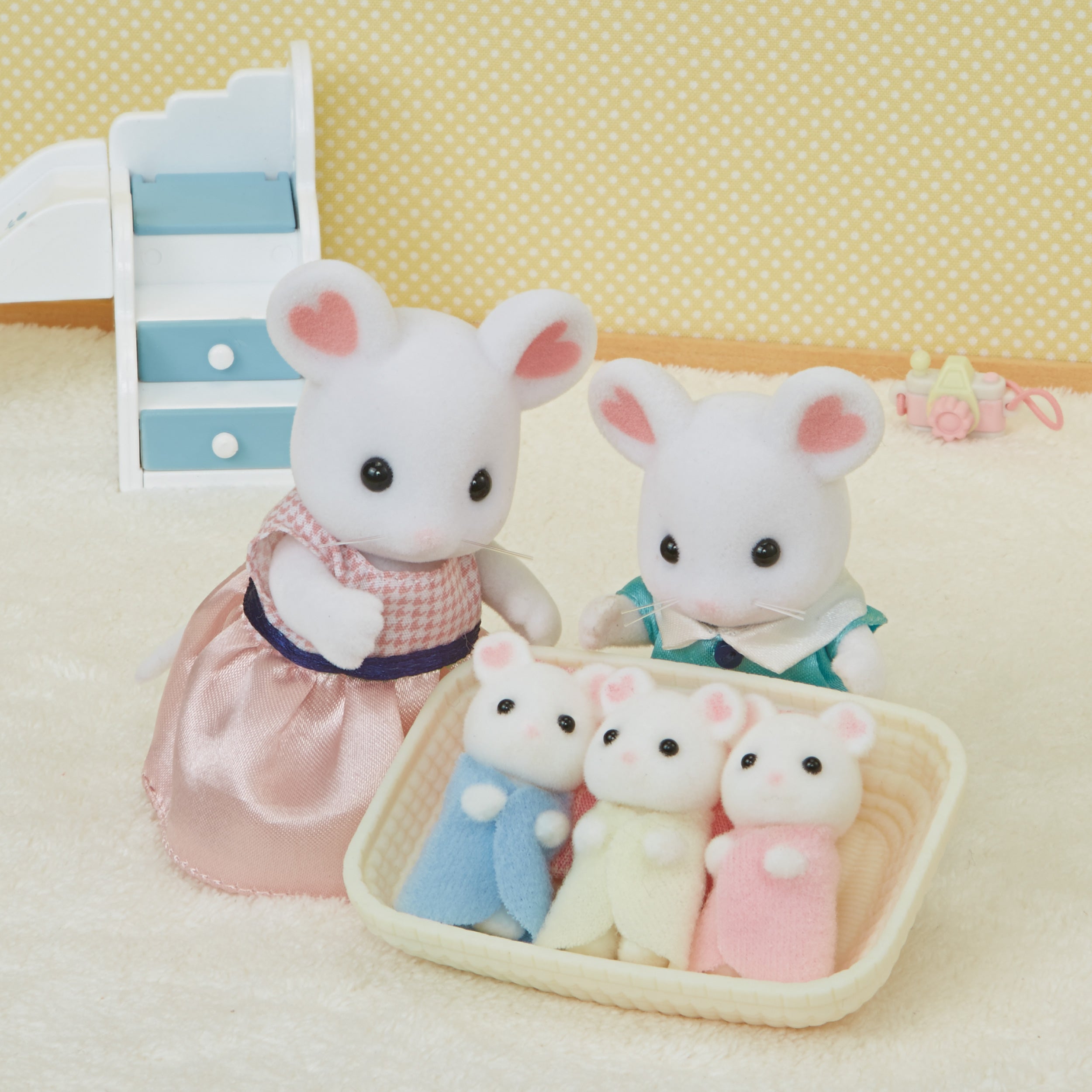 Marshmallow Mouse Triplets