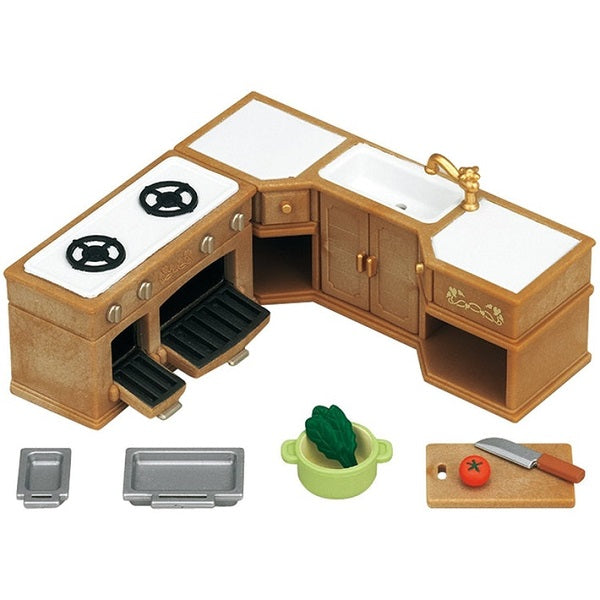 Kitchen Stove, Sink & Counter Set