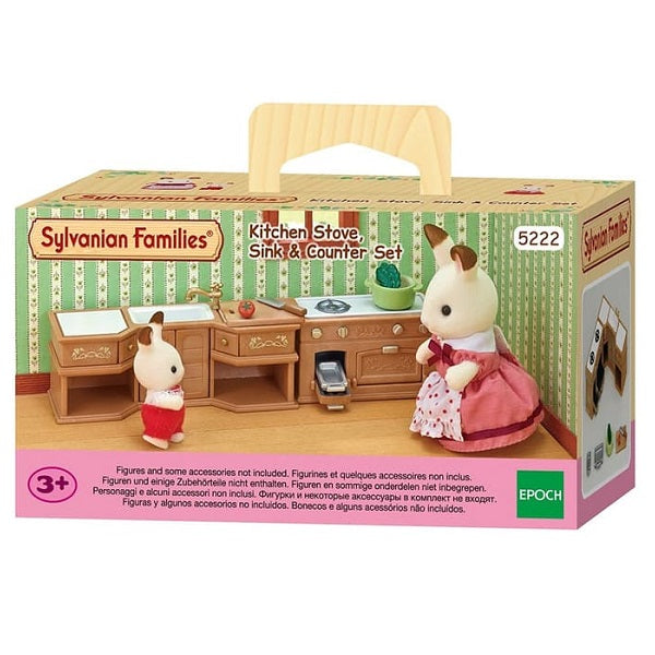 Kitchen Stove, Sink & Counter Set