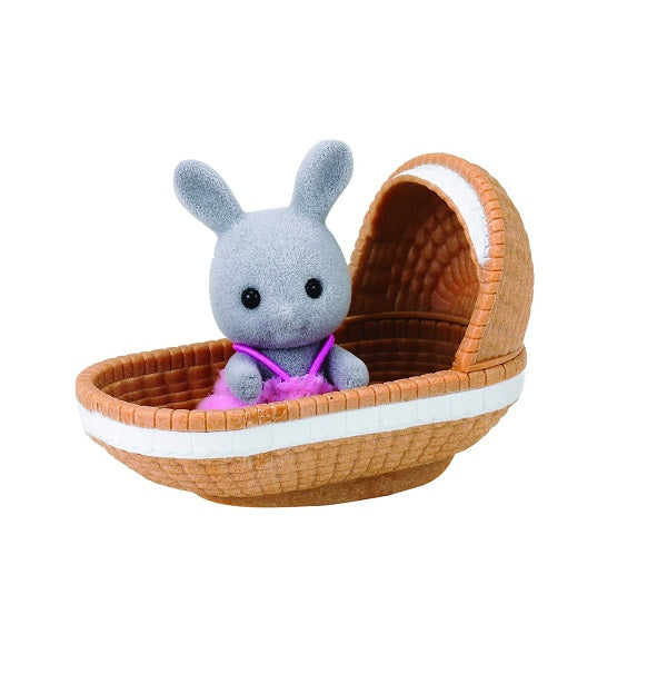 Rabbit Baby with Crib
