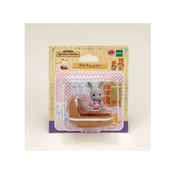 Rabbit Baby with Crib