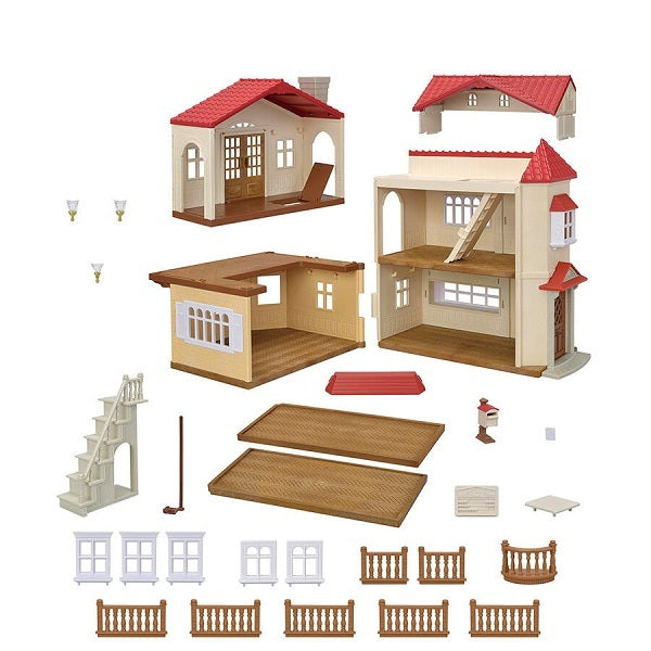Red Roof Country Home Gift Set-Secret Attic Playroom-