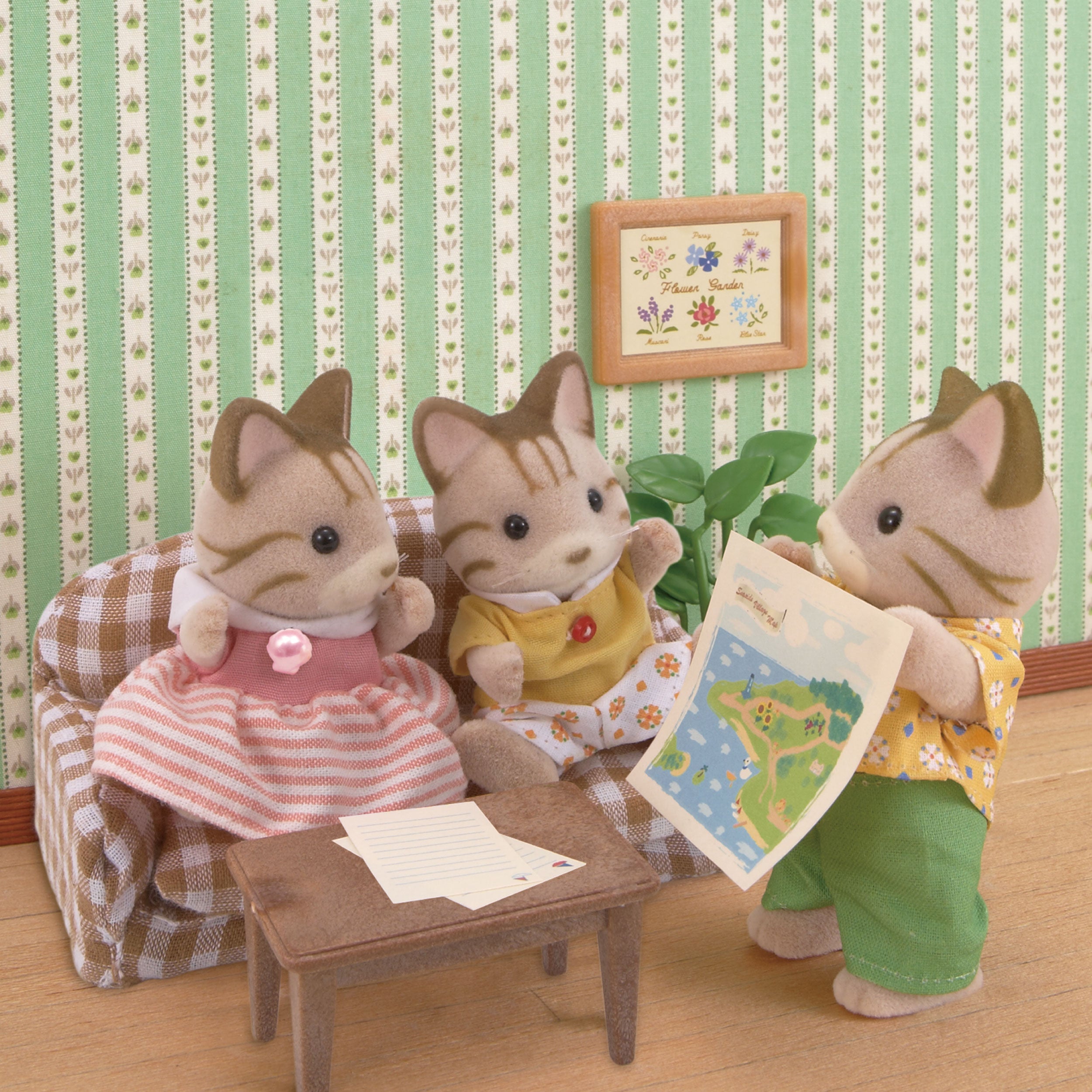 Striped Cat Family