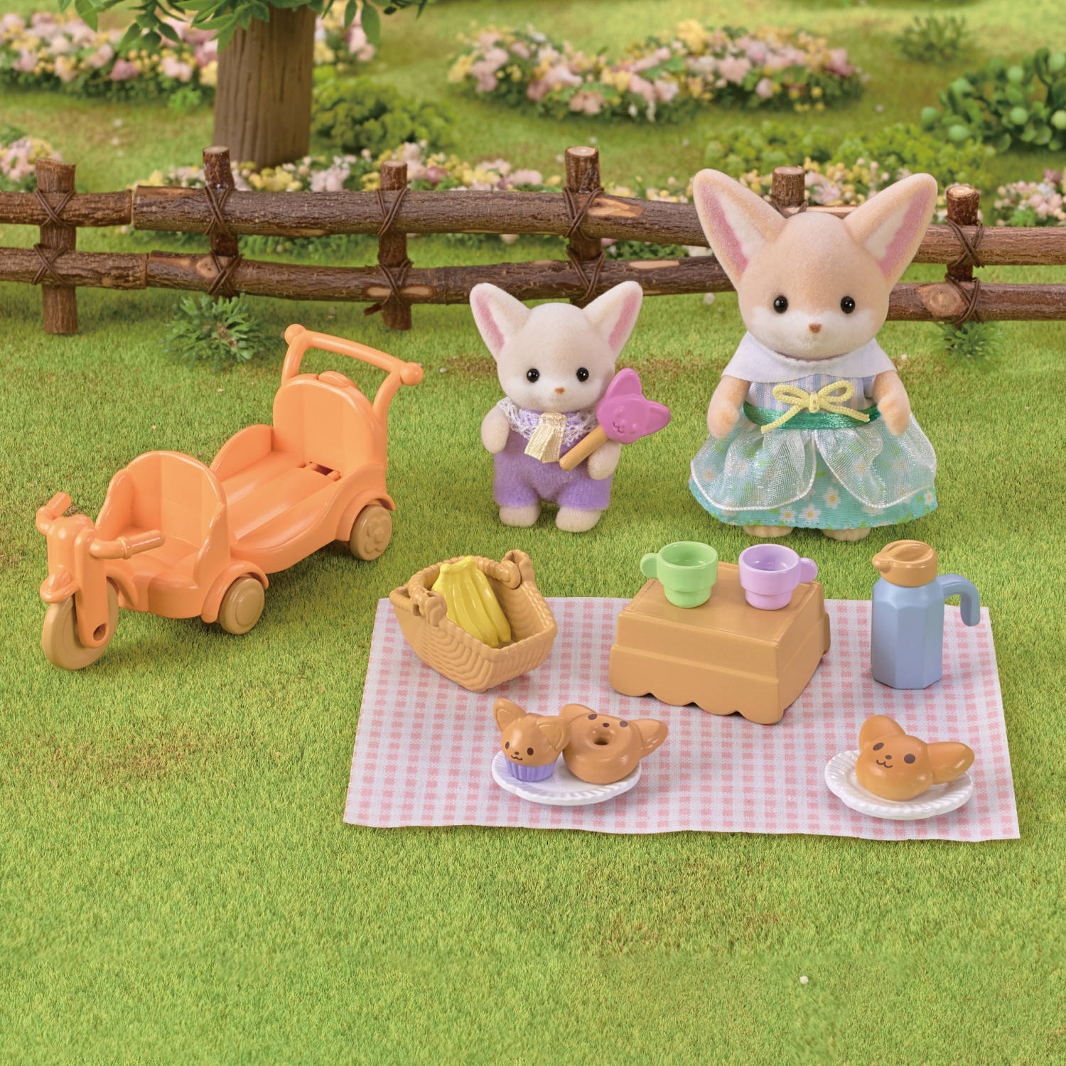 Sunny Picnic Set -Fennec Fox Sister & Baby -