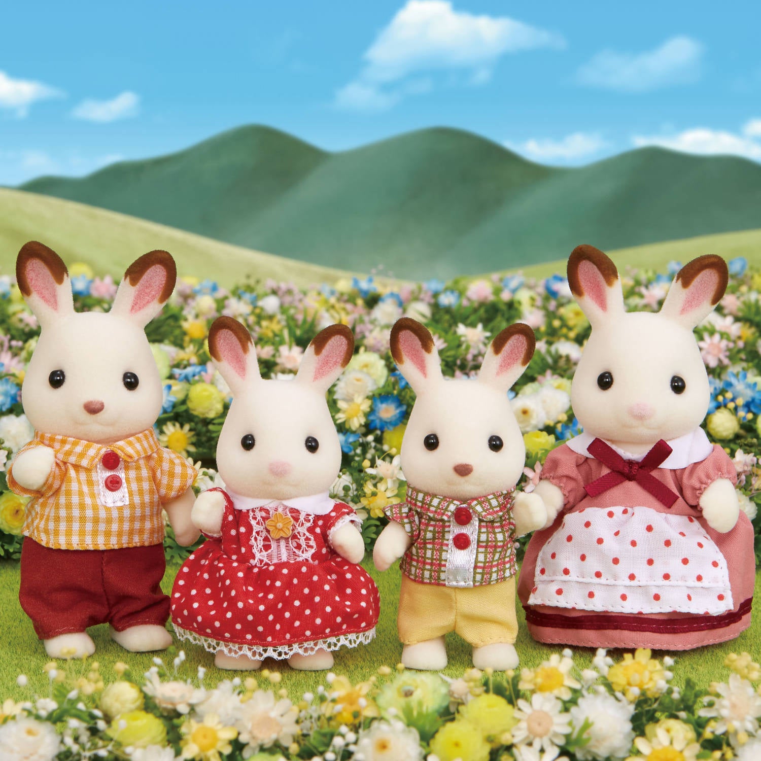 Chocolate Rabbit Family