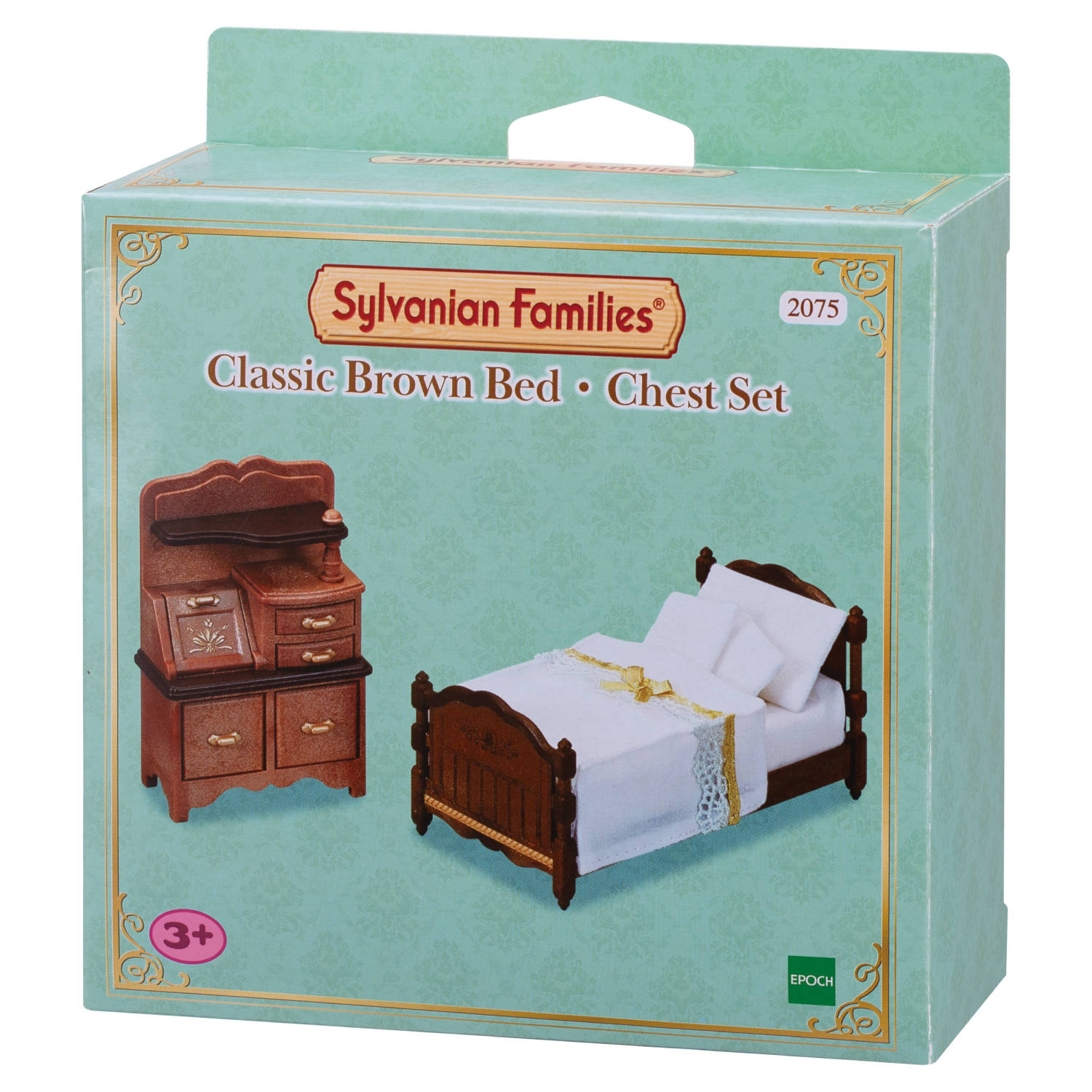 Classic Brown Bed Chest Set