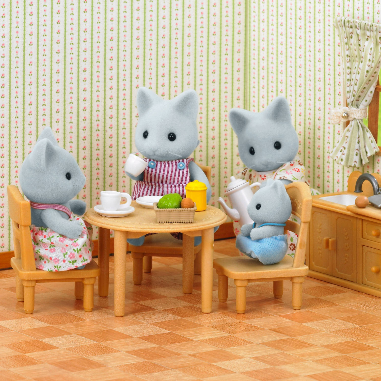 Country Kitchen Set (with Cat Mother)