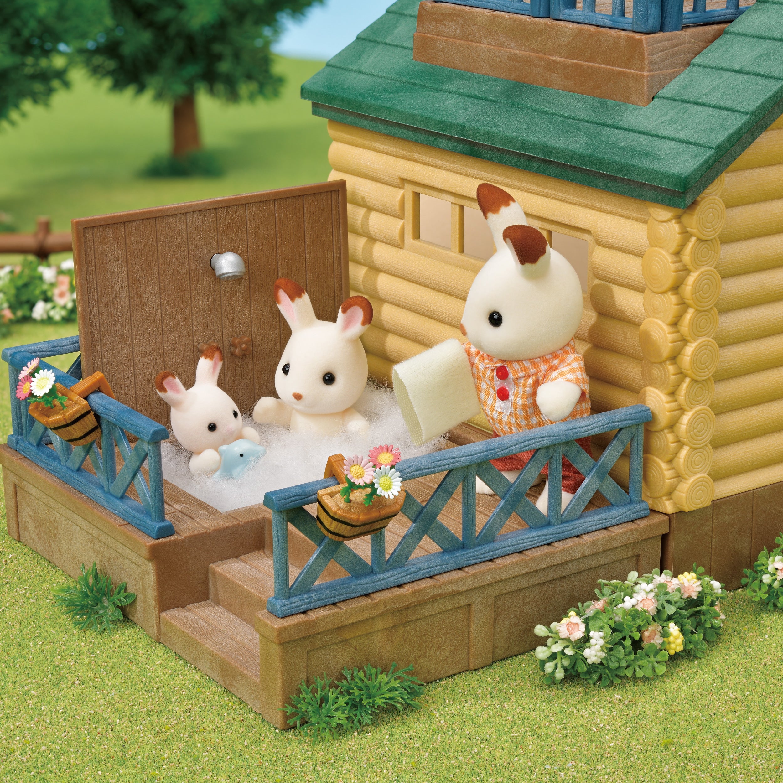 Log Cabin Gift Set (Green Roof)