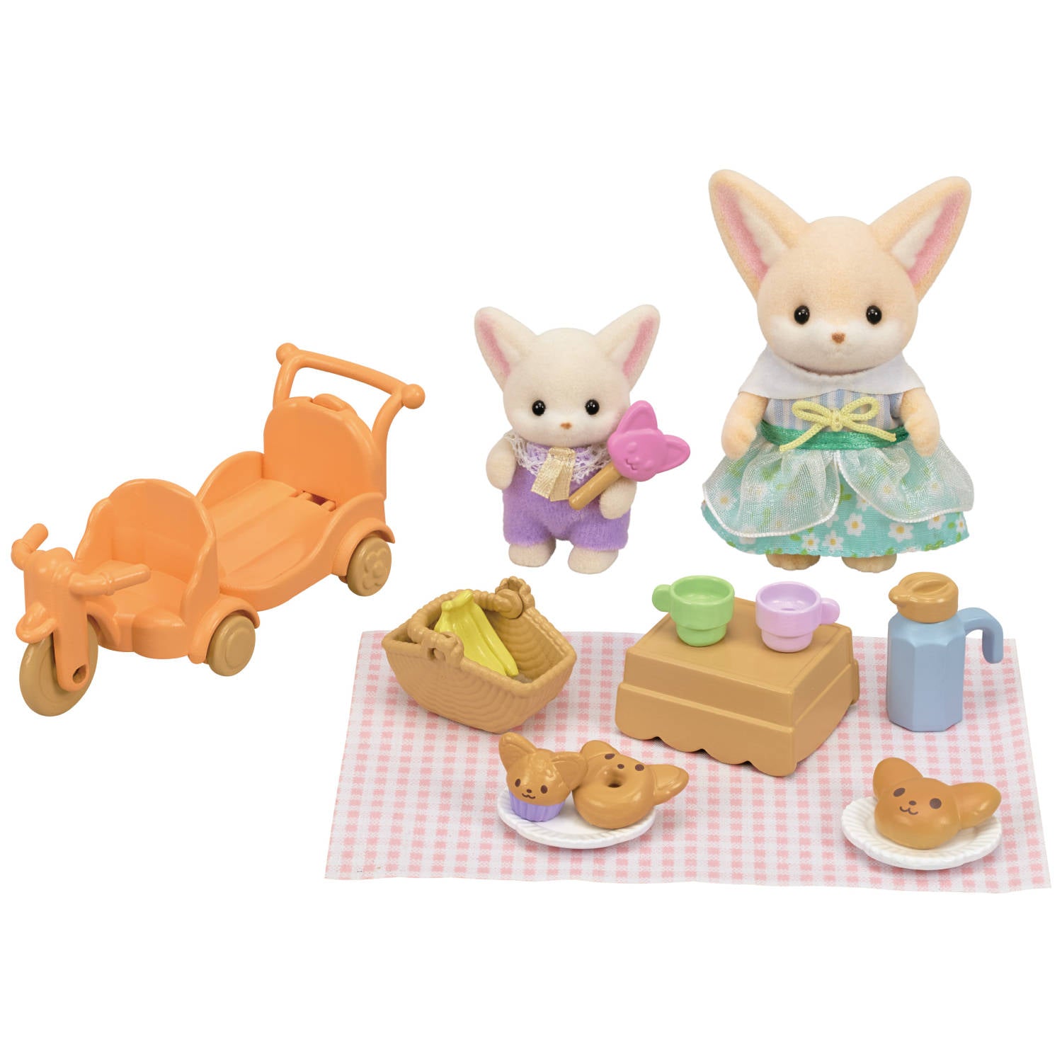 Sunny Picnic Set -Fennec Fox Sister & Baby -