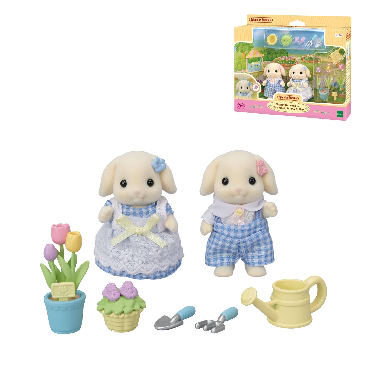 Blossom Gardening Set -Flora Rabbit Sister & Brother-