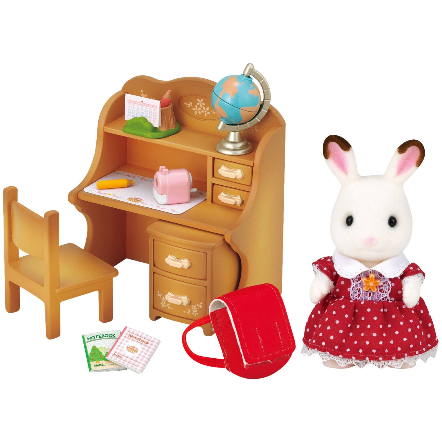Chocolate Rabbit Sister Set (Desk)