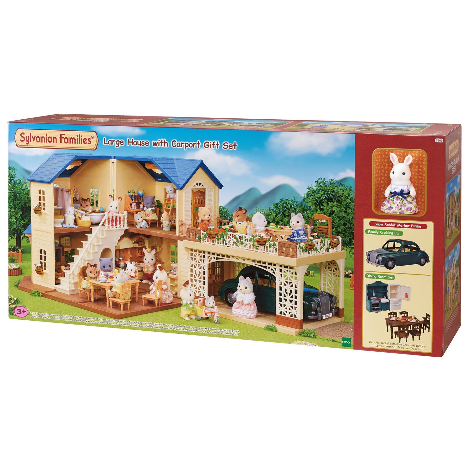 Large House with Carport Gift Set