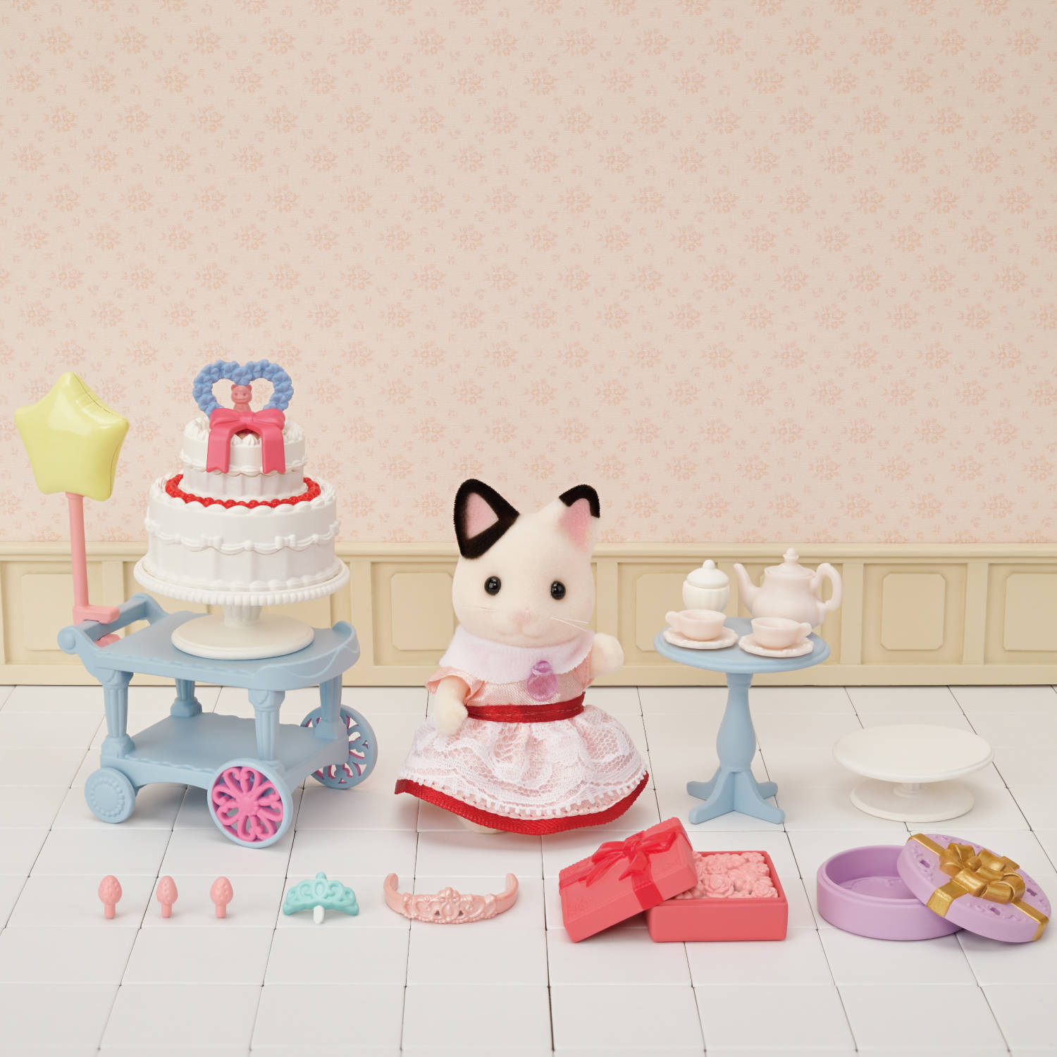 Party Time Playset -Tuxedo Cat Girl-