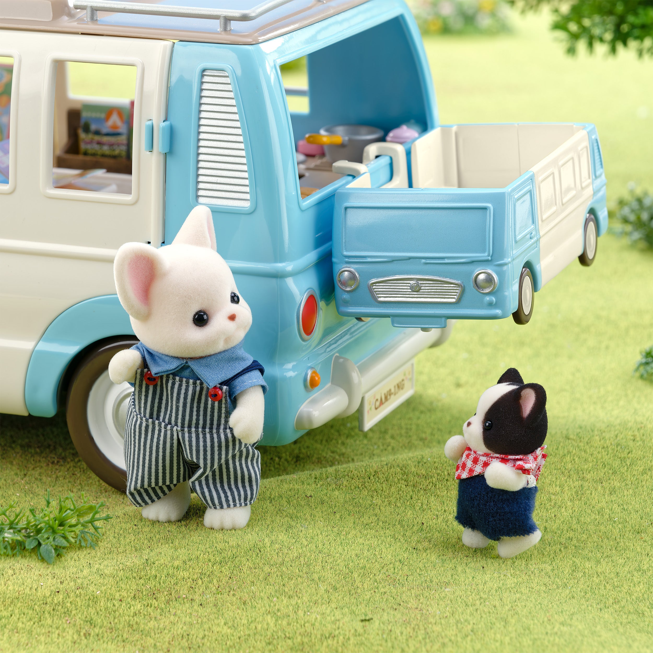 Kereta dorong gaya berkemah kembar jitu Prancis