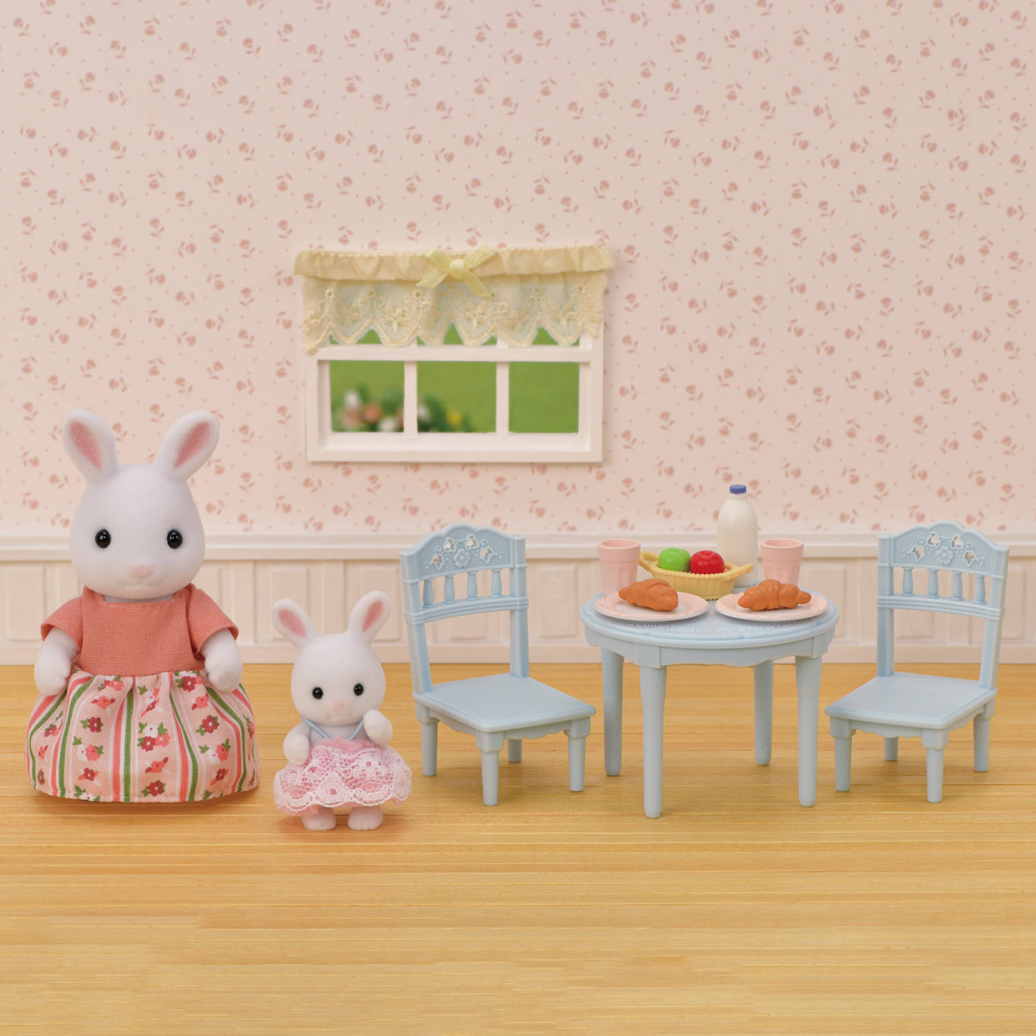 Snow Rabbit Mother & Baby Breakfast Table