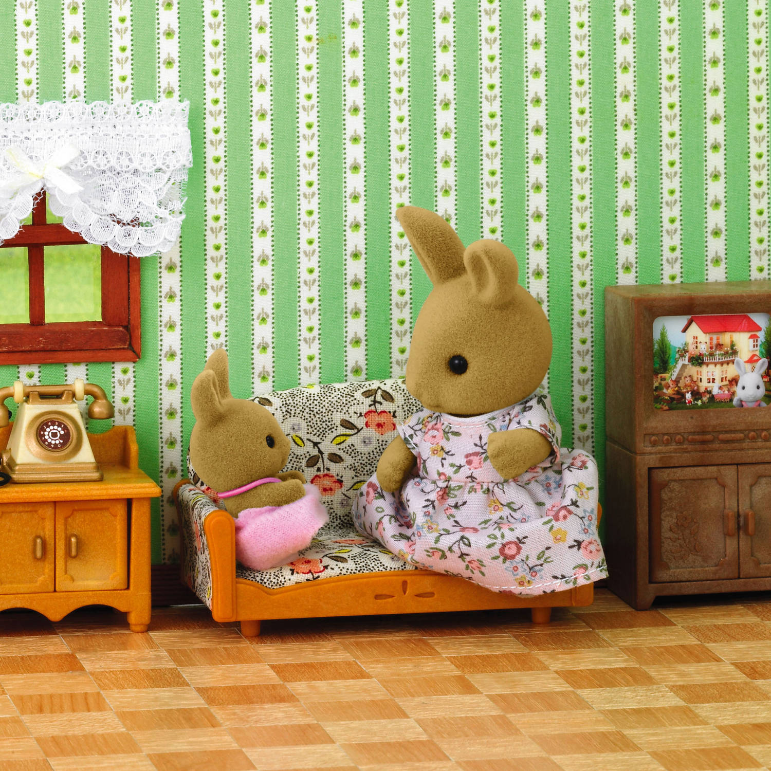 Country Living Room Set (with Rabbit Mother)