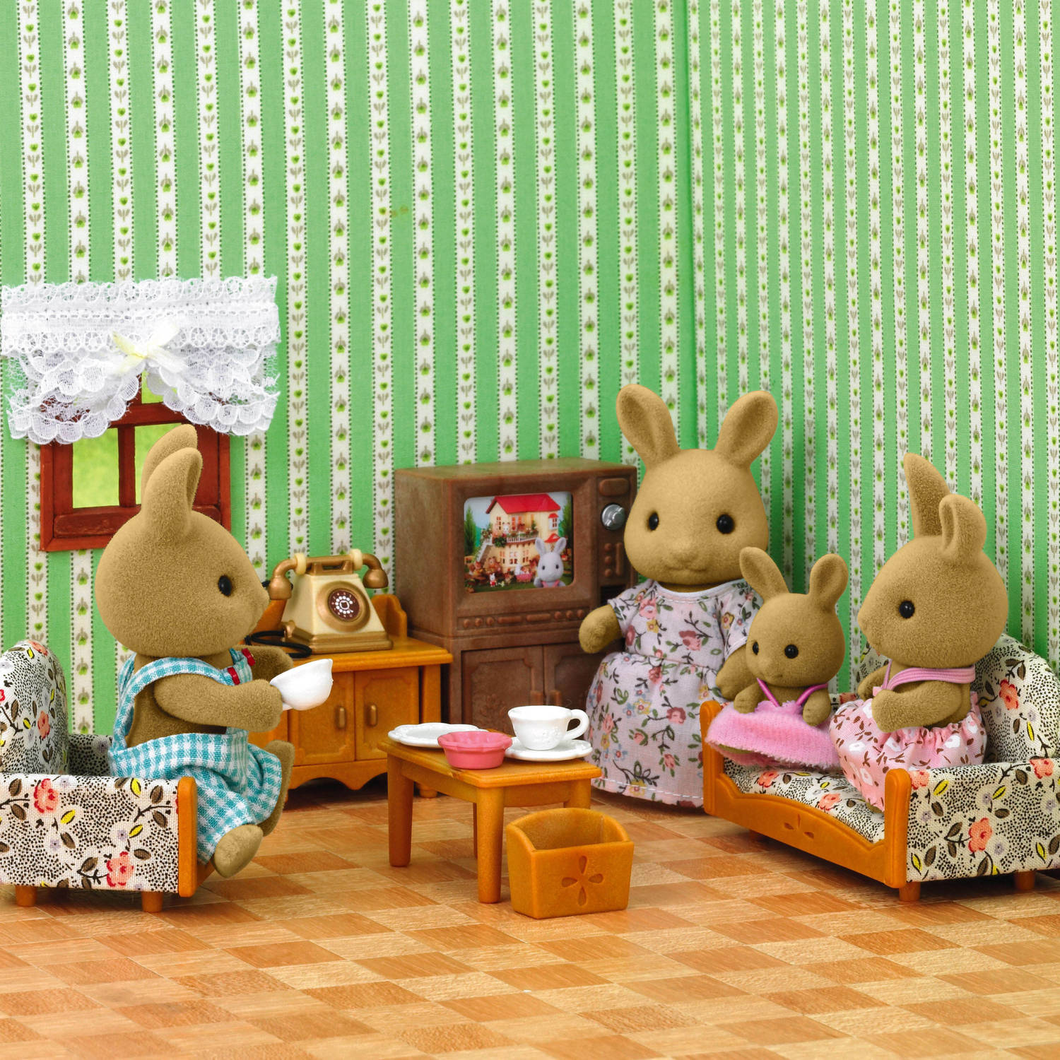 Country Living Room Set (with Rabbit Mother)